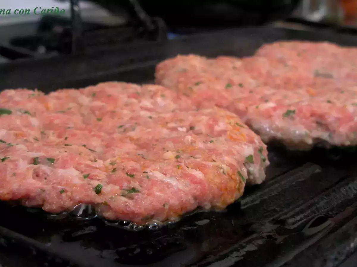 Hamburguesas especiadas con Crema de Acelgas - foto 6