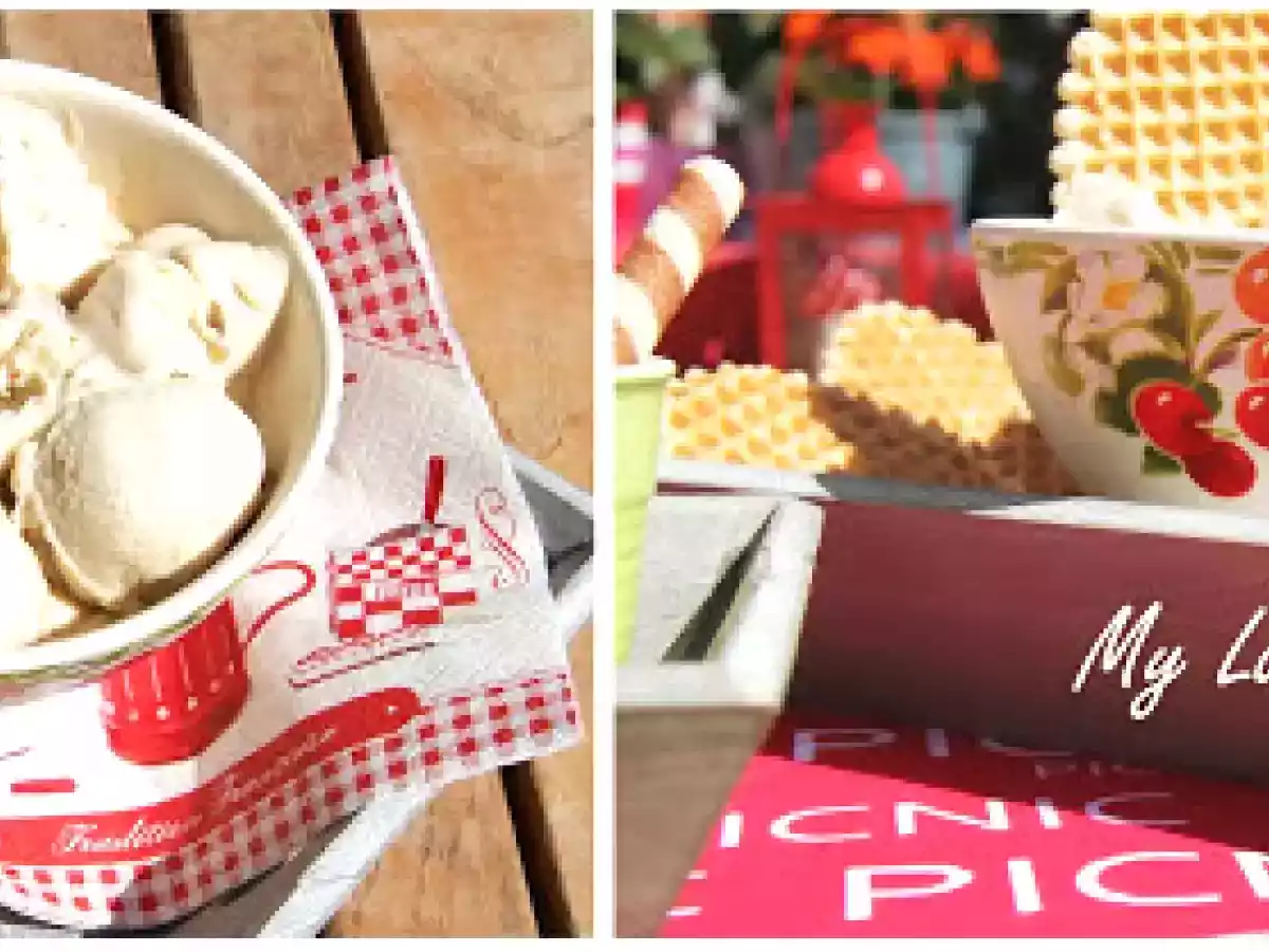 Helado casero de vainilla y nueces de macadamia - foto 2