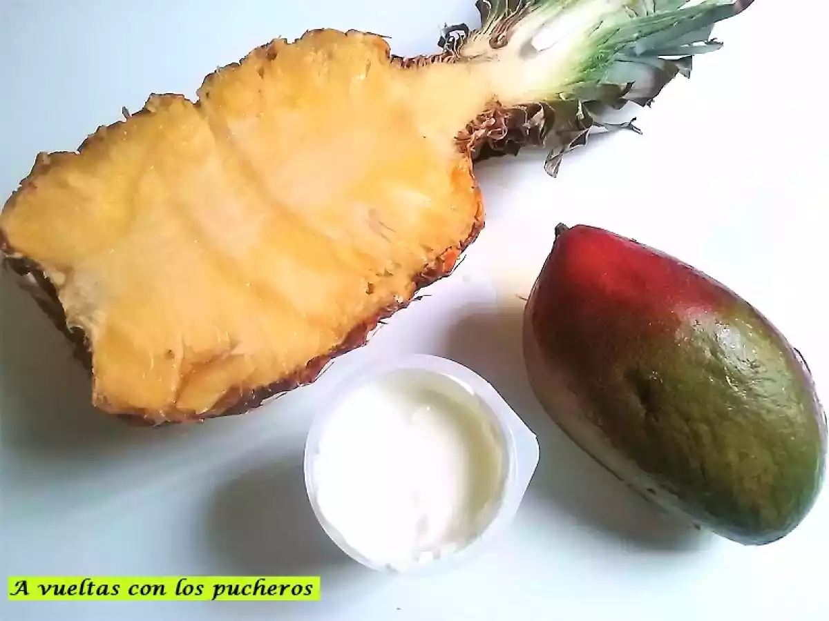 Helado cremoso de piña y mango - foto 2