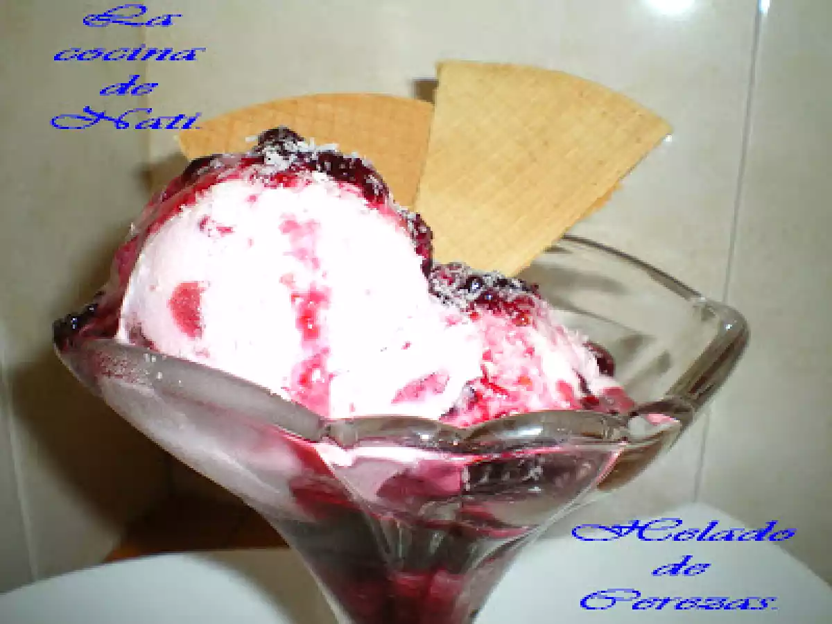 HELADO DE CEREZAS.