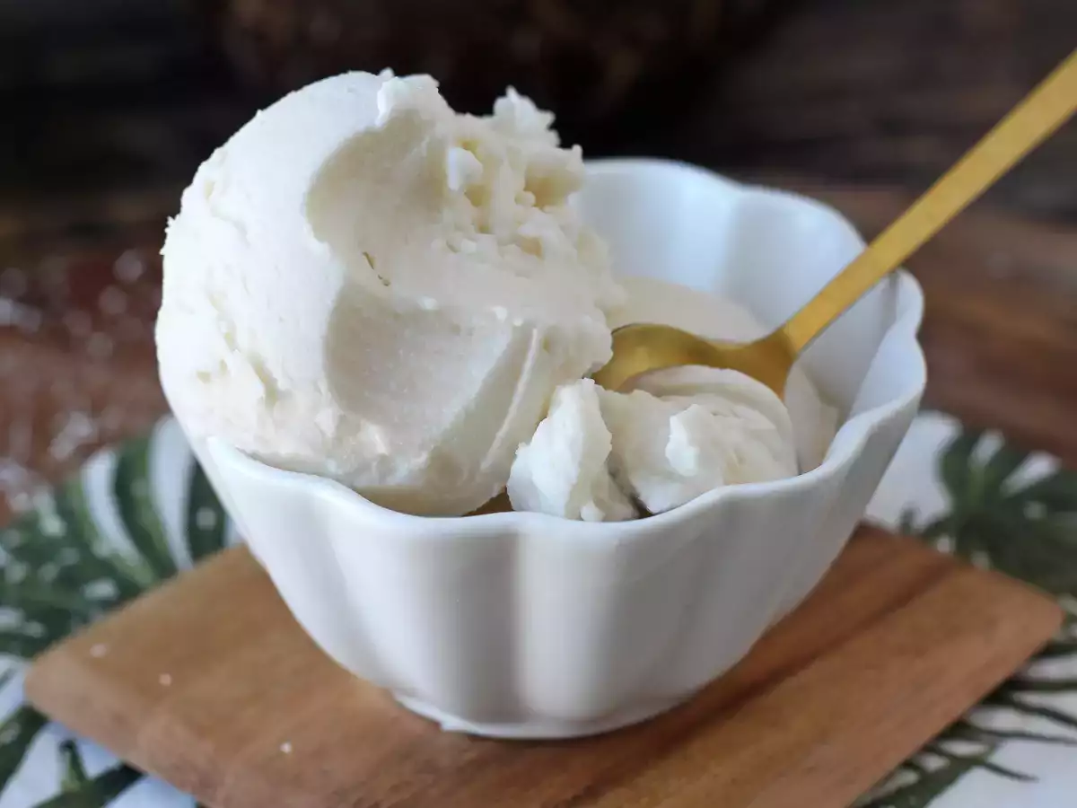 Helado de coco con Ninja Creami