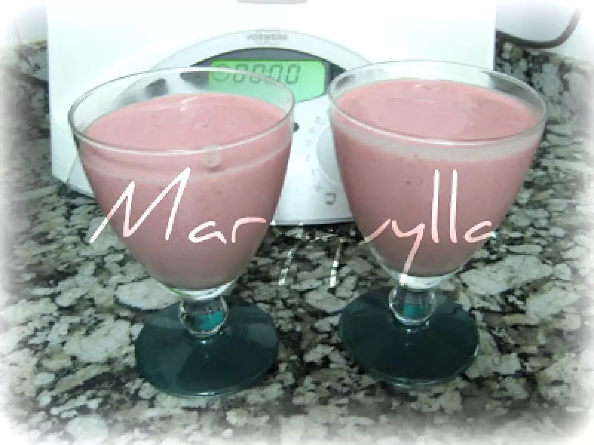 HELADO DE FRESA THERMOMIX