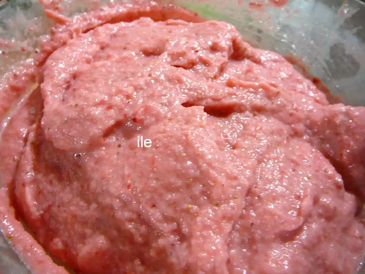Helado de frutilla a la crema