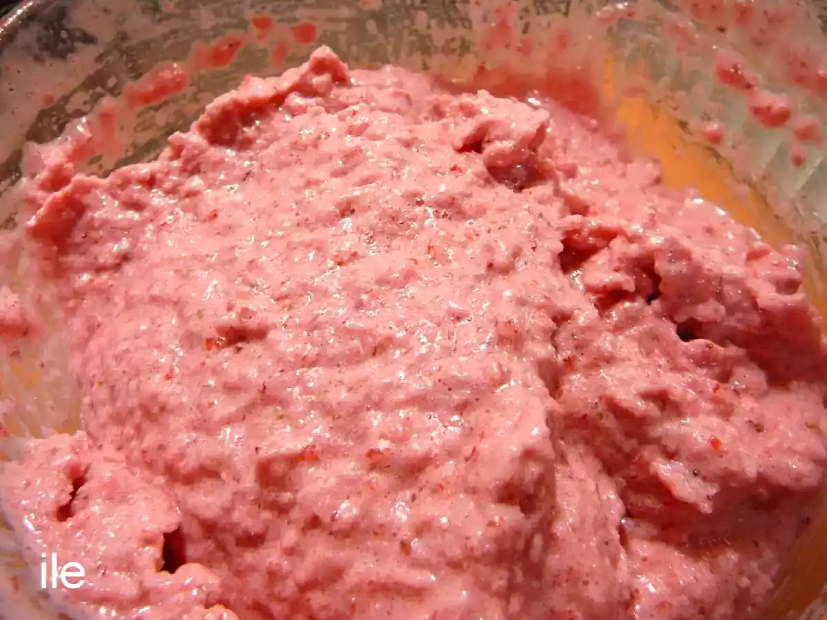 Helado de frutilla light o diet