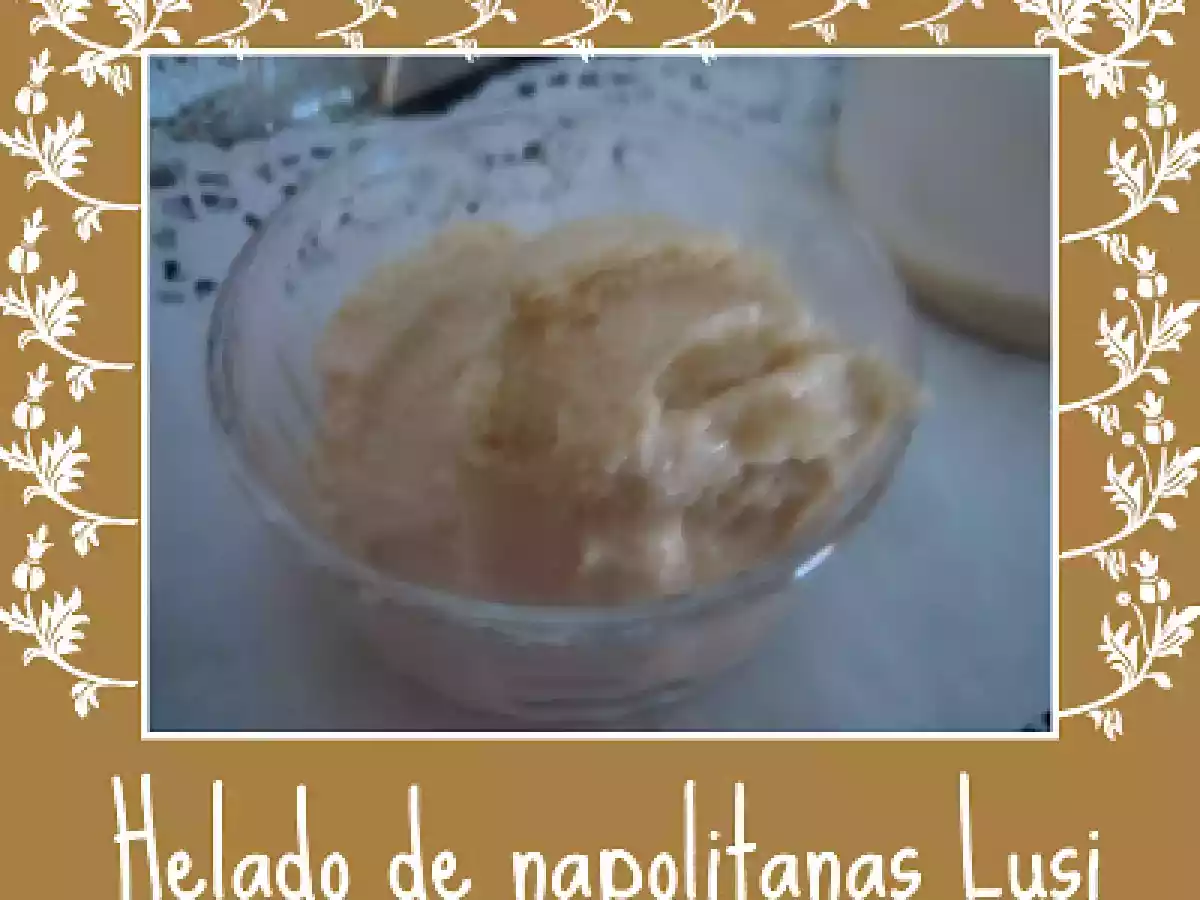 Helado de galletas napolitanas