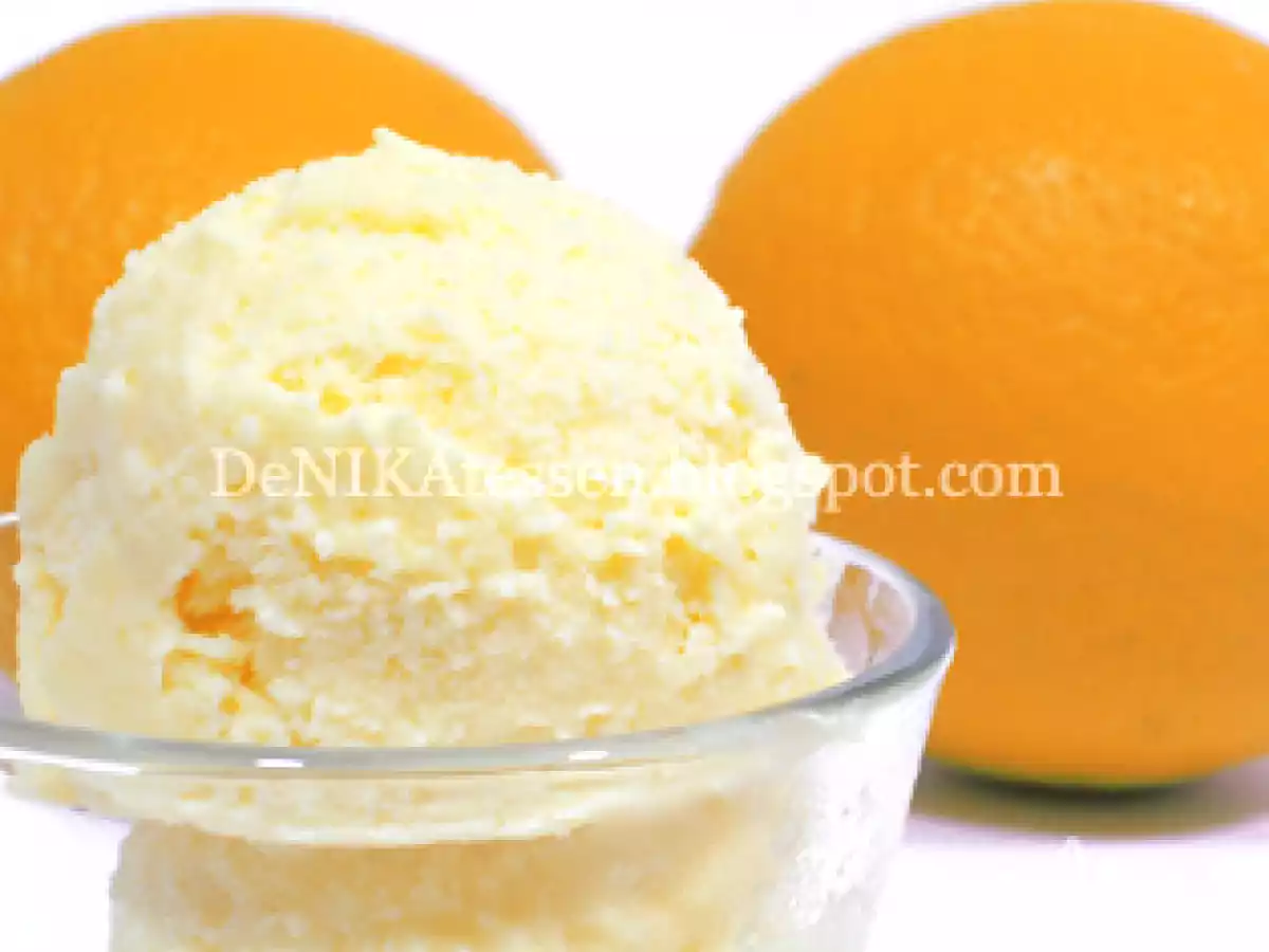 Helado de naranja