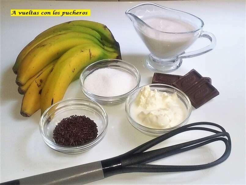 Helado de plátano, coco y chocolate - foto 2