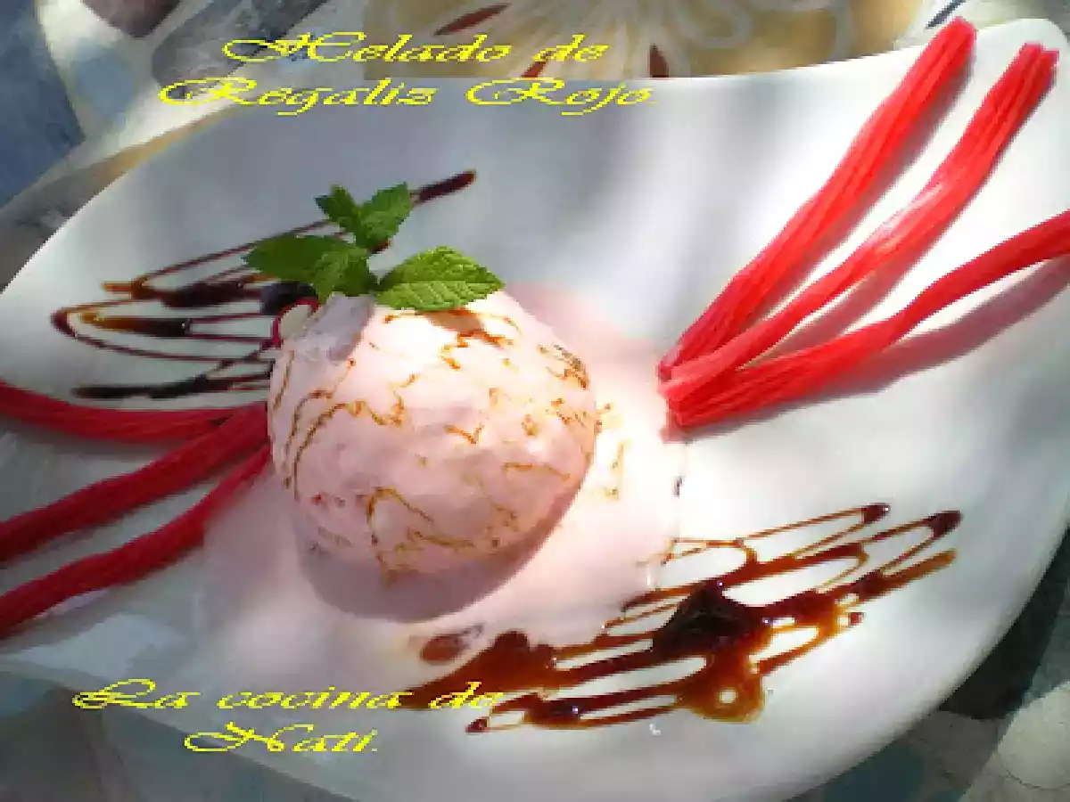 HELADO DE REGALIZ ROJO. - foto 2