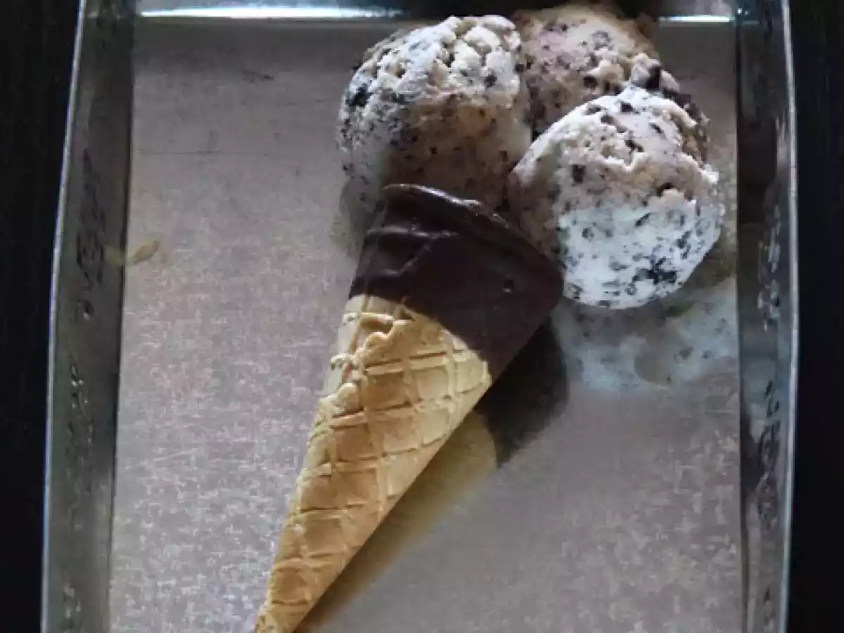 Helado de stracciatella