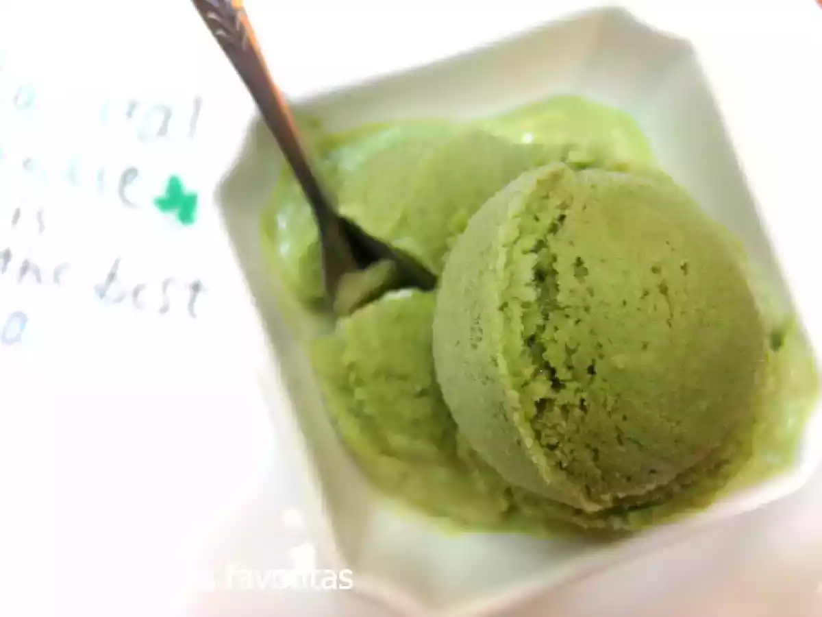 Helado de té matcha casero - foto 2