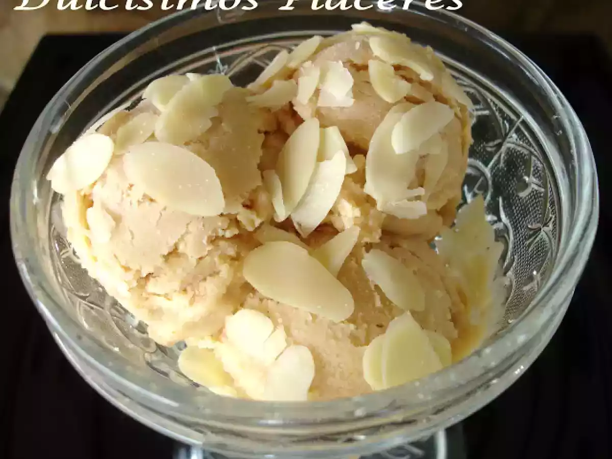 Helado de turrón de Jijona en Thermomix