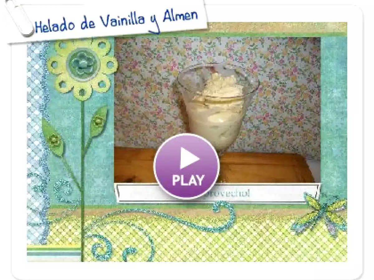 Helado de Vainilla y Almendra
