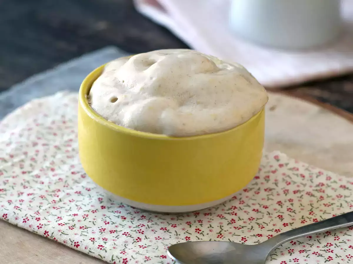 Helado proteico de vainilla con whey, rápido y con 3 ingredientes - foto 2