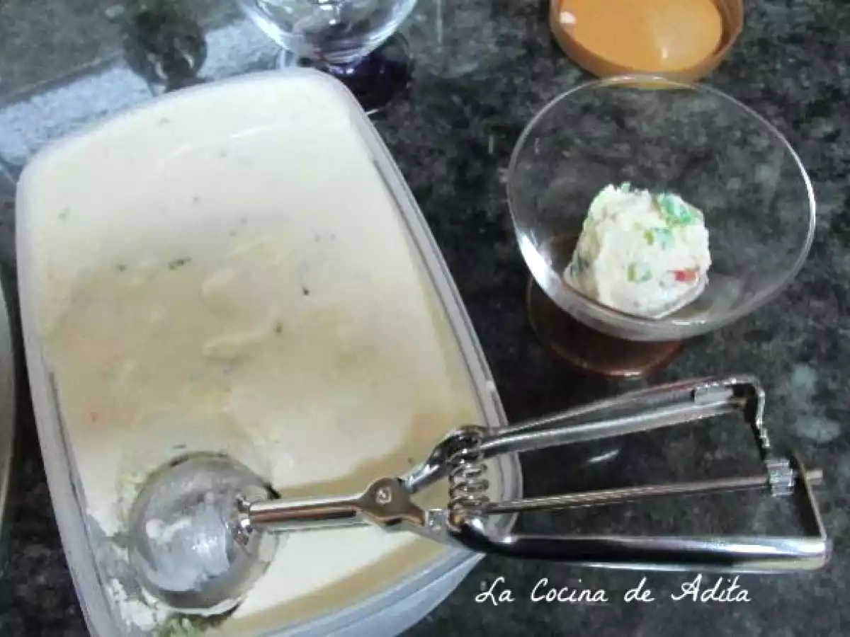 Helado tuti fruti casero - foto 9