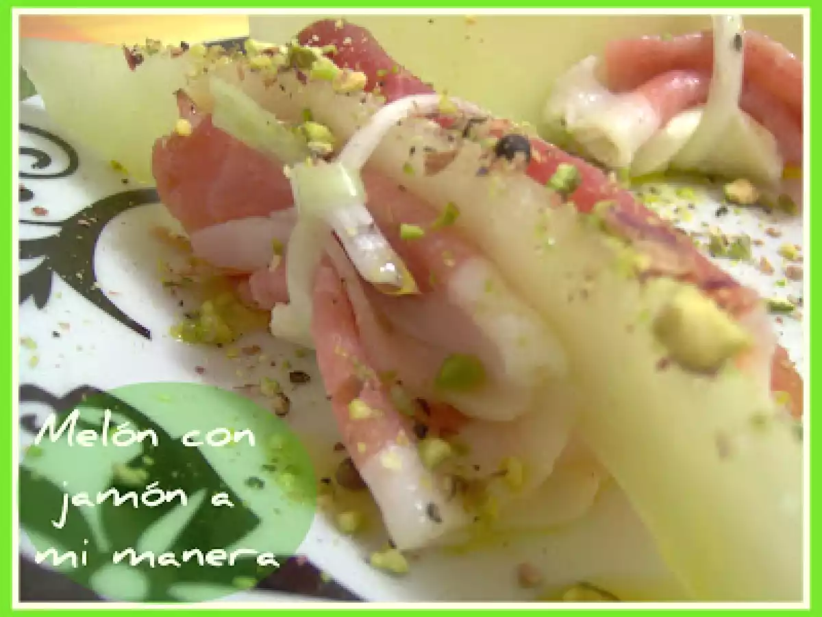 HEMC 37: APERITIVOS- - - melon con jamon a mi manera
