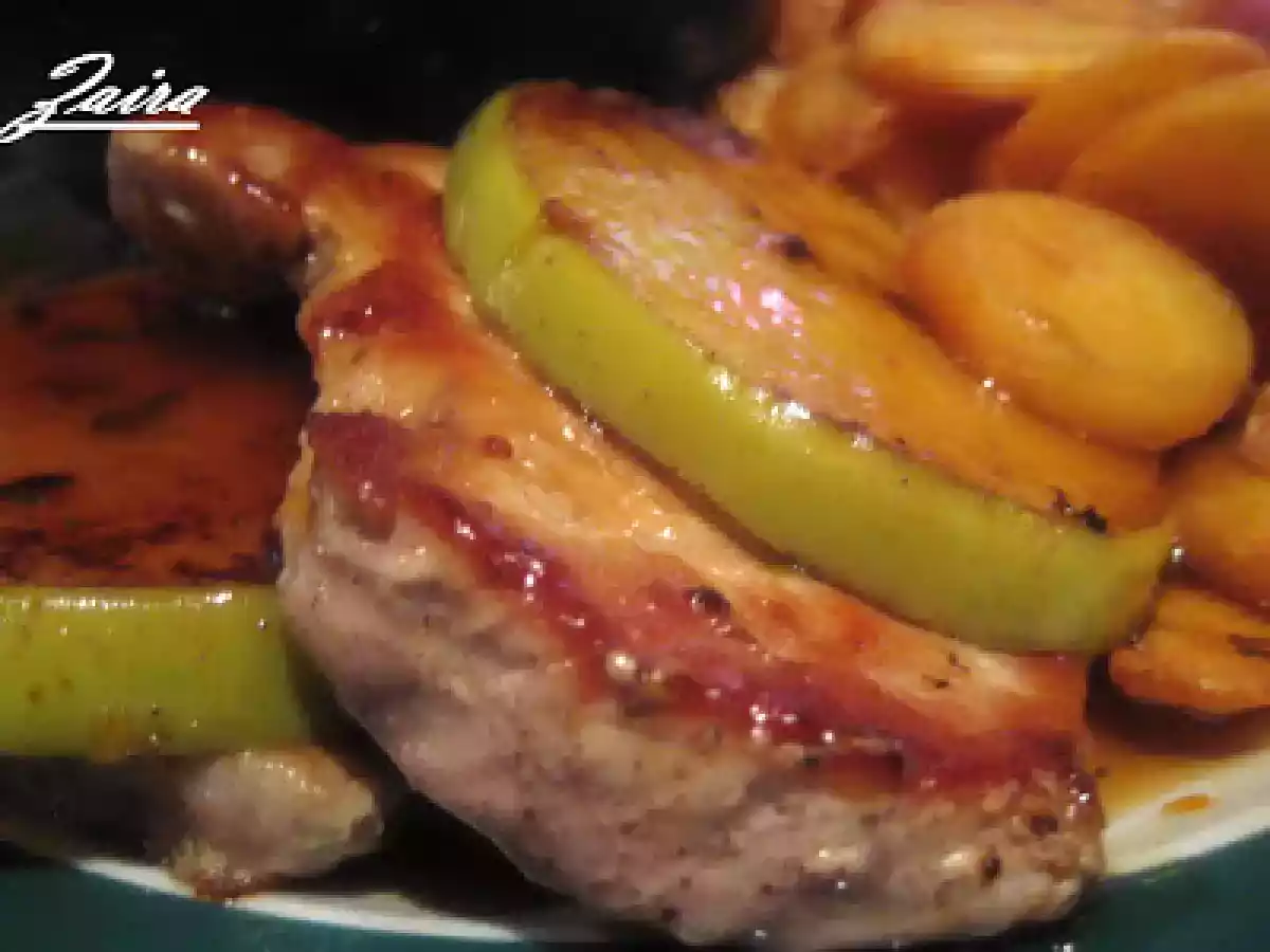 Hemc nº 30: Chuletas de cerdo con manzana y dos guarniciones. Un rico plato único - foto 2