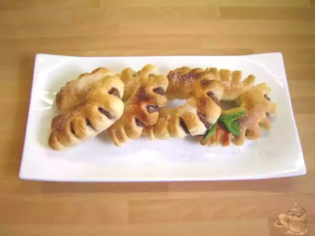 Herraduras hojaldradas de chocolate - foto 4