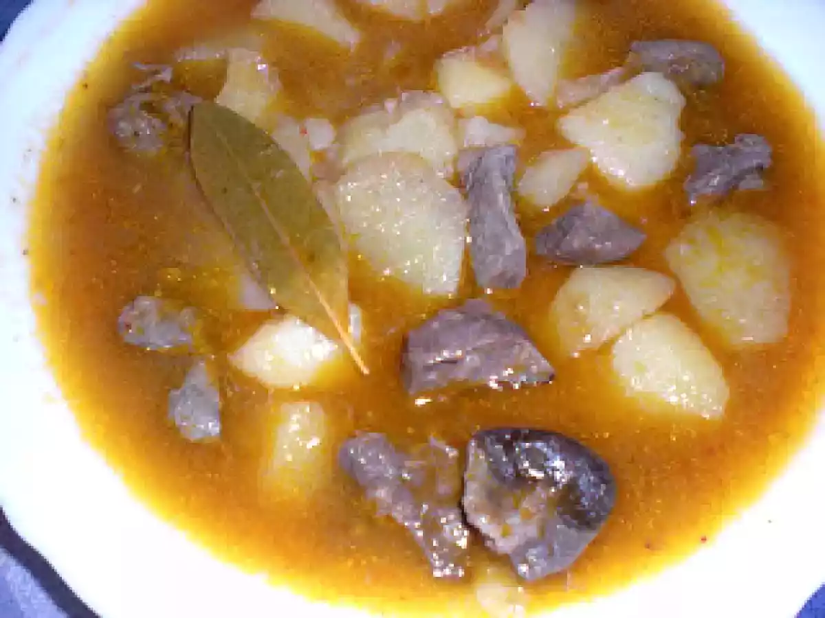 Hígado de cordero con patatas