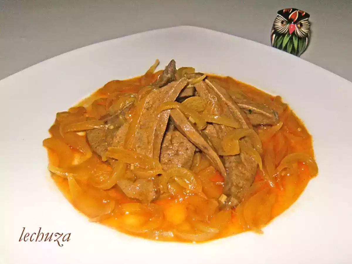 Hígado encebollado al brandy - foto 2
