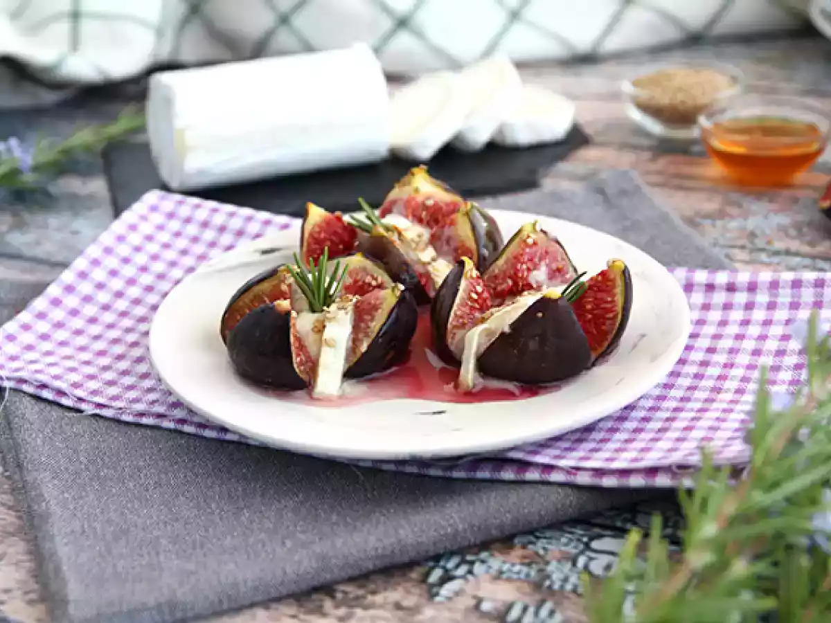 Higos al horno con queso de cabra y miel - foto 4
