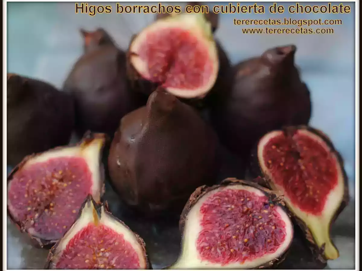 Higos borrachos con chocolate - foto 3