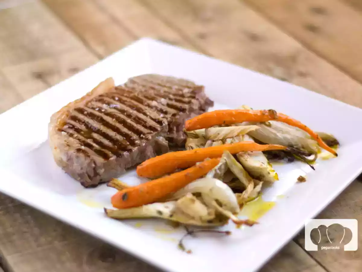 Hinojo asado al horno y zanahoria especiada. Receta - foto 2