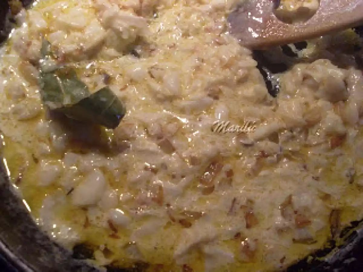 HOJA DE REPOLLO RELLENA DE BACALAO - foto 2