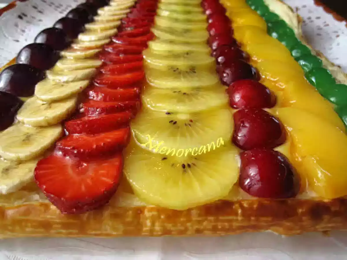 Hojaldre con crema de naranja y frutas - foto 3