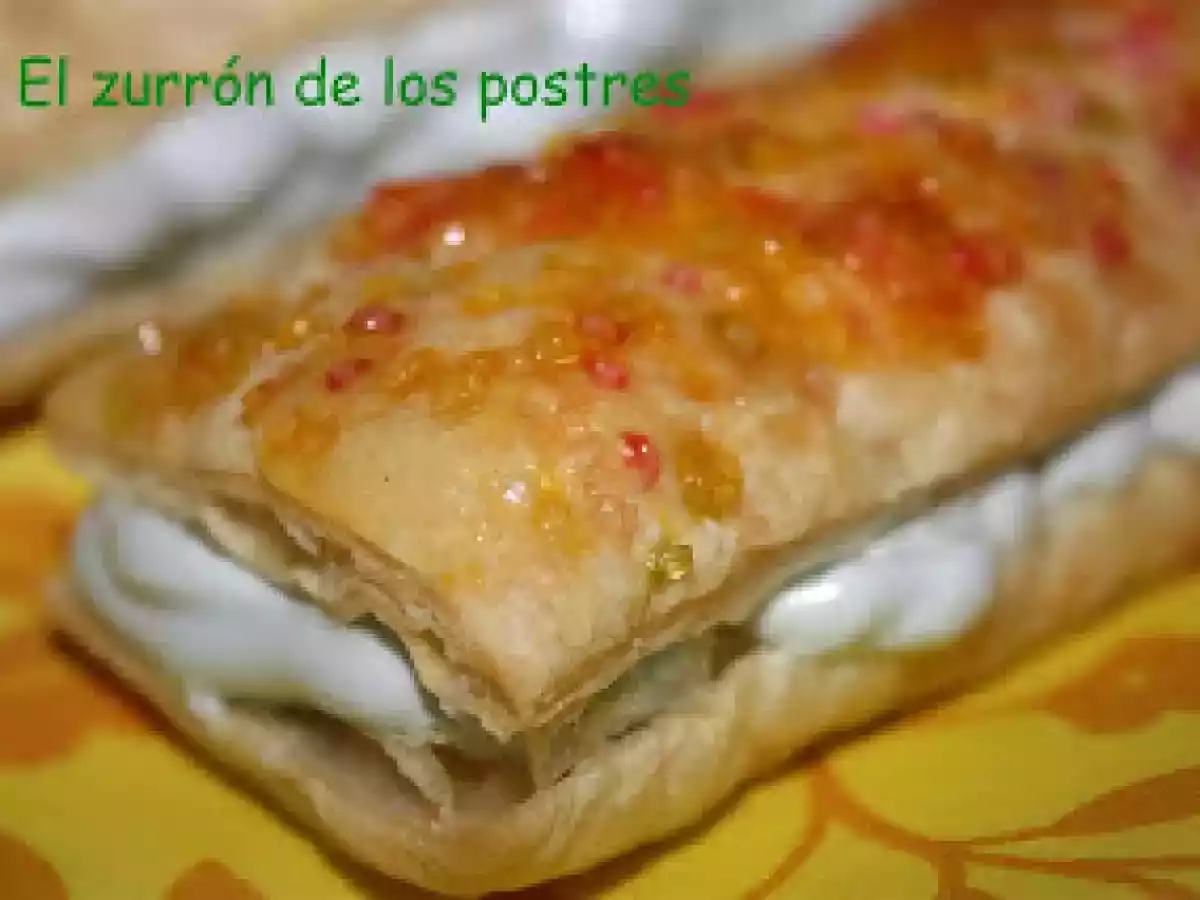 Hojaldre con merengue italiano