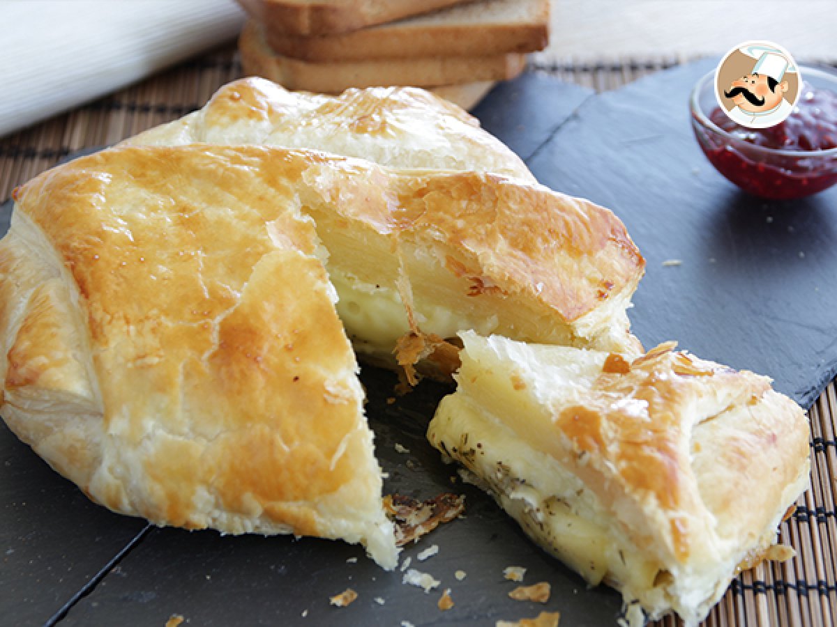 Corona De Hojaldre Con Queso Camembert Hojaldre de camembert y manzana - Receta Petitchef