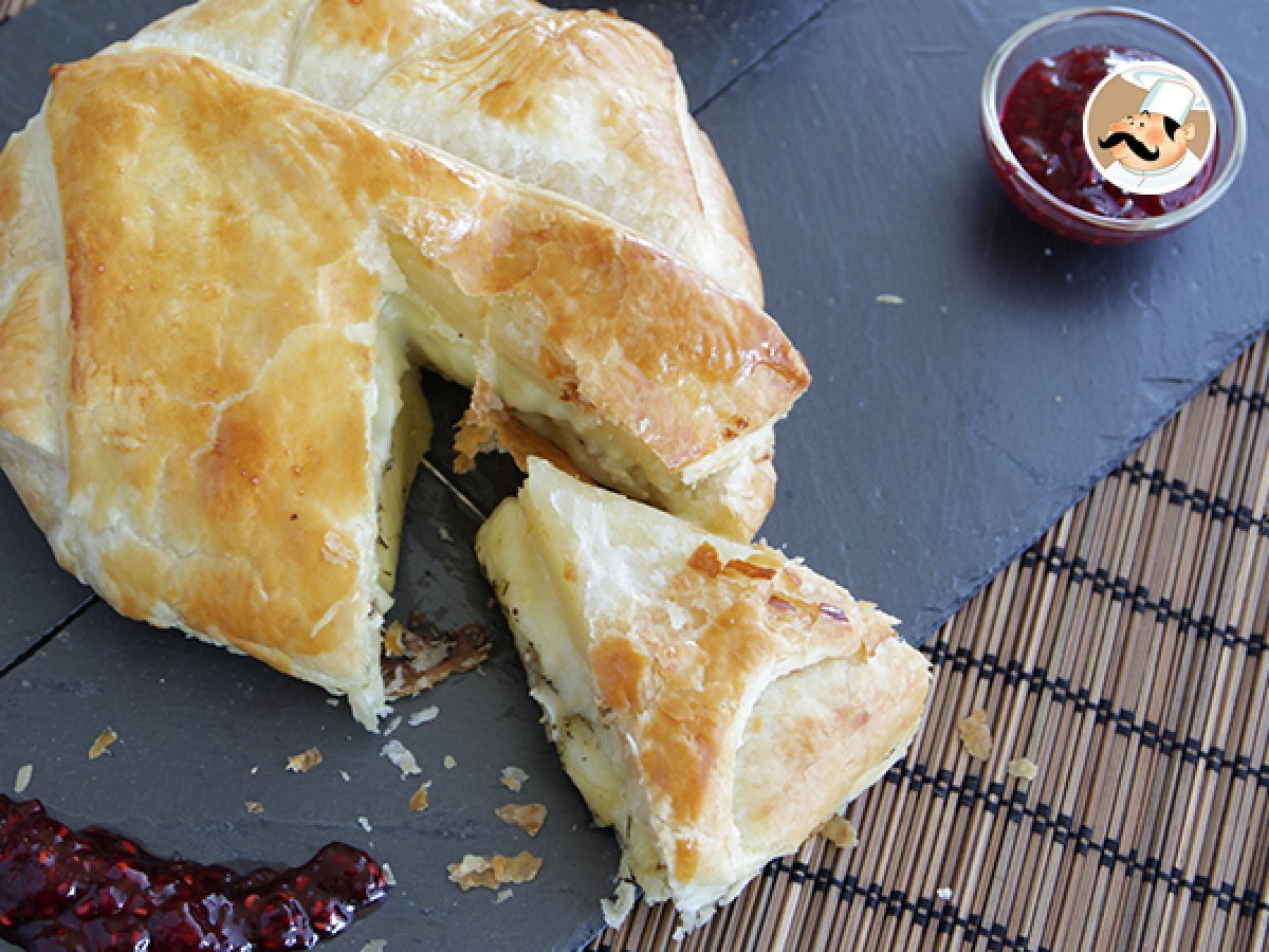 Corona De Hojaldre Con Queso Camembert Hojaldre de camembert y manzana - Receta Petitchef