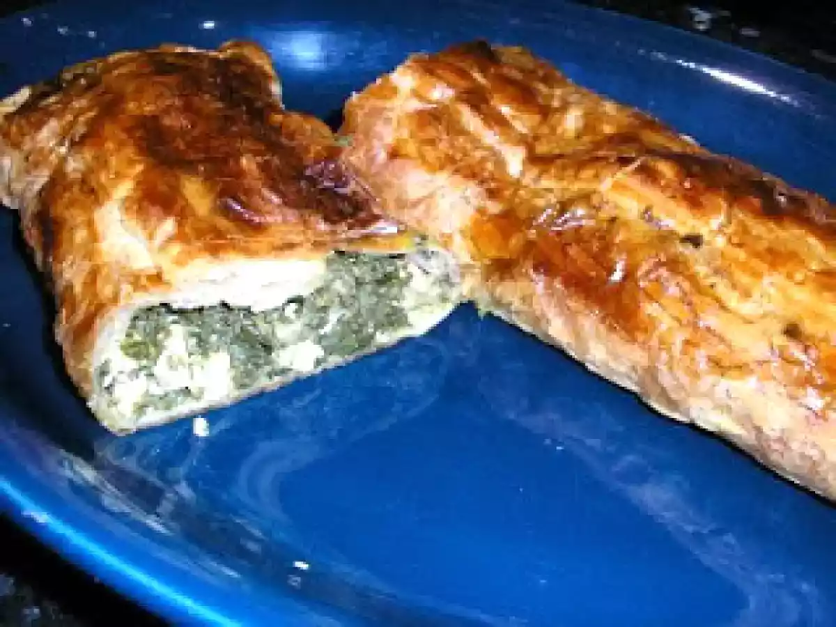 Hojaldre de espinacas queso y pollo