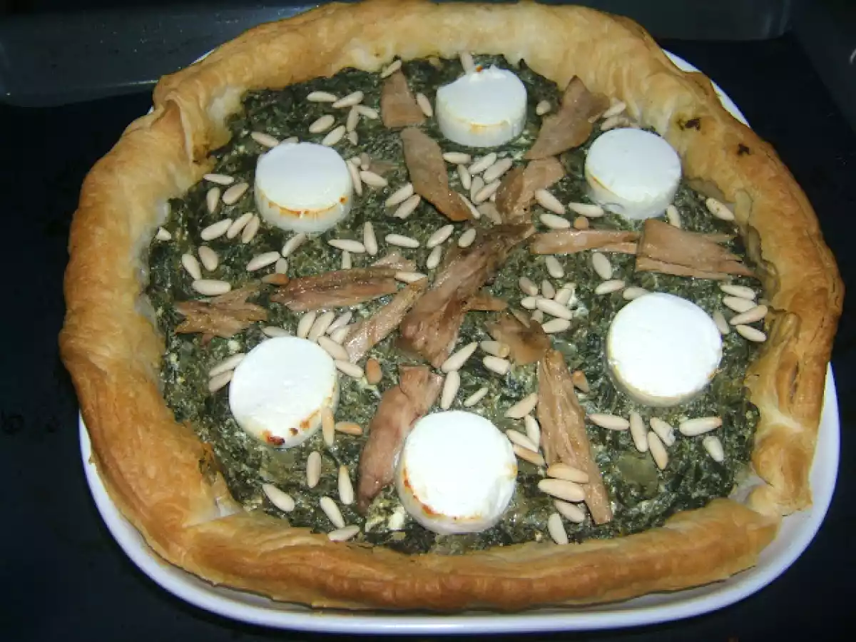 Hojaldre de espinacas y atún