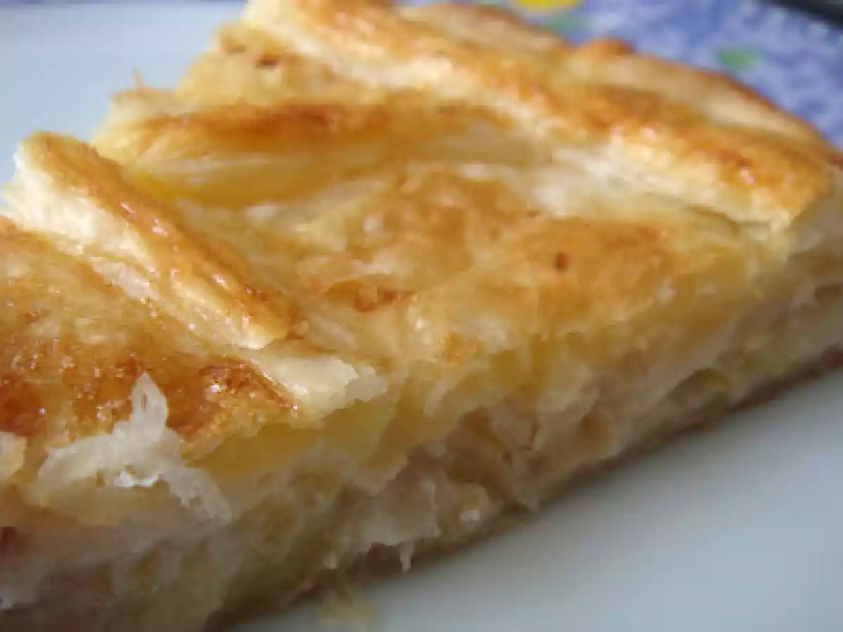 Hojaldre de Puerros y Bacon