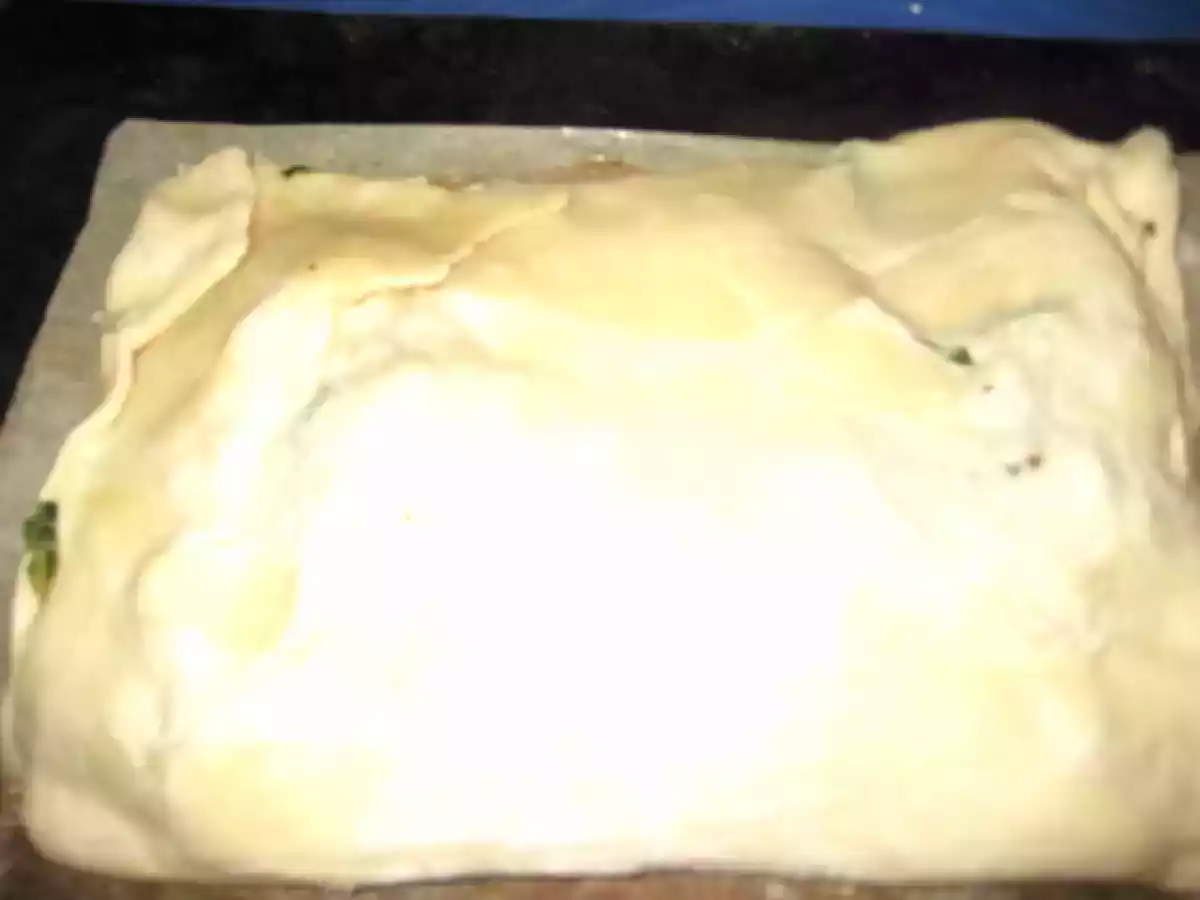 HOJALDRE DE SALTEADO DE ESPINACAS CON GAMBAS - foto 3