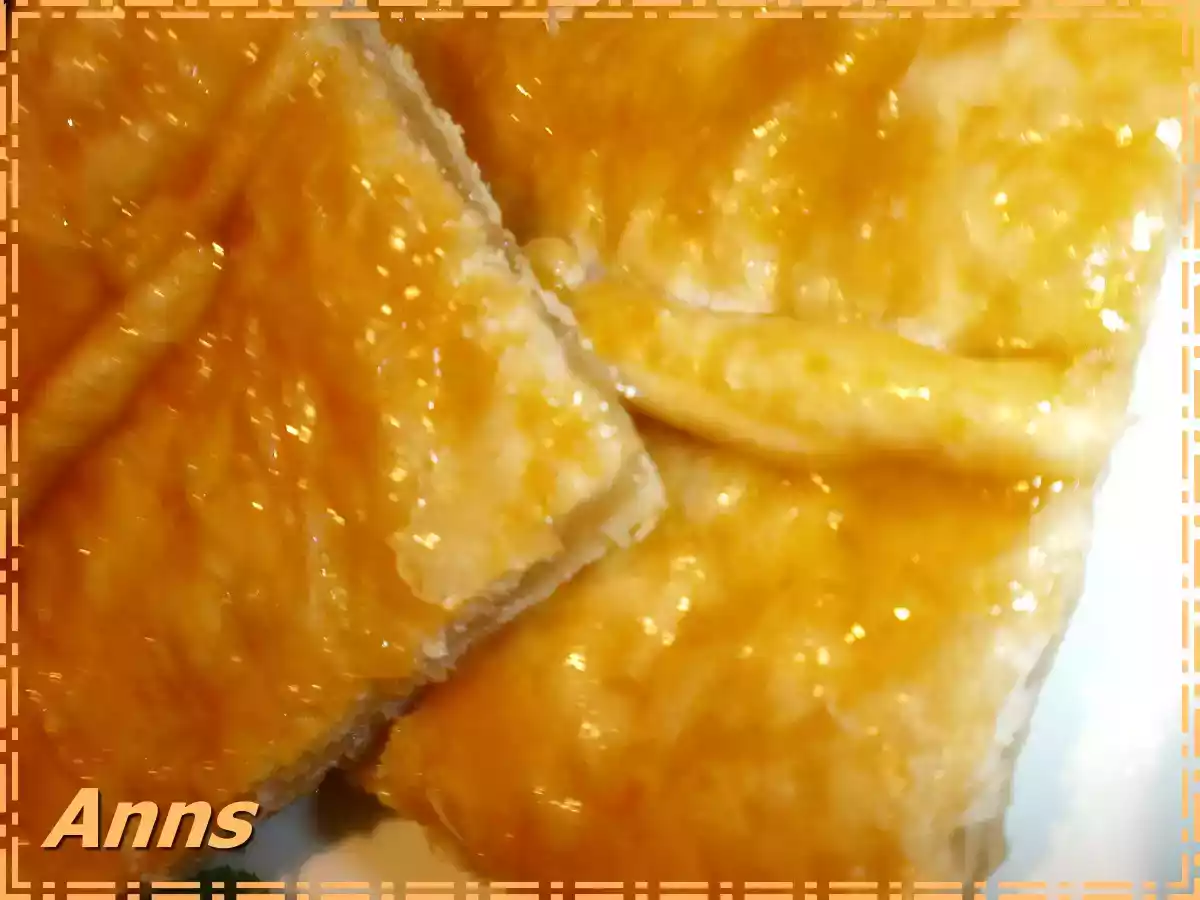 Hojaldre relleno de cabello de angel