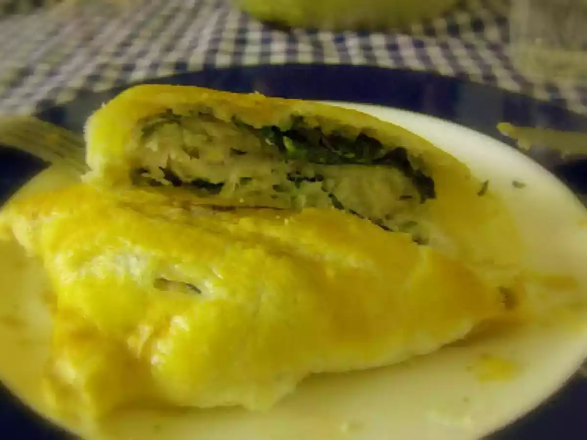 Hojaldre relleno de pescado