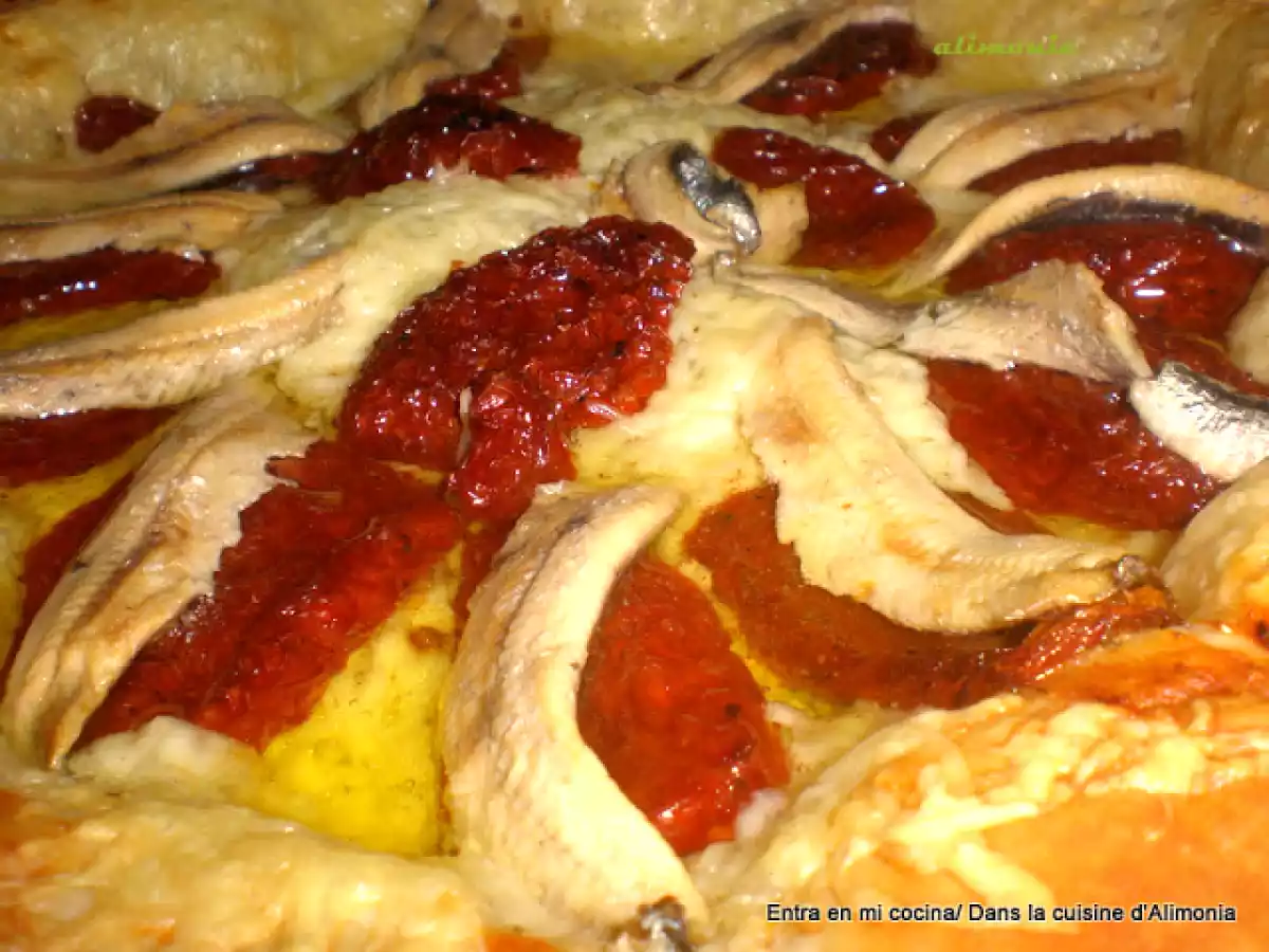 Hojaldre tomates secos-boquerones en vinagre - foto 2