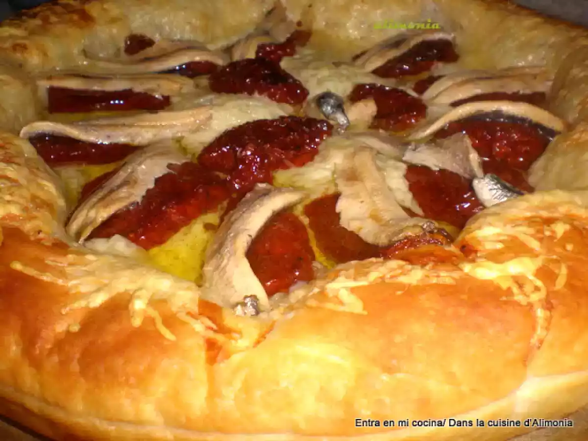 Hojaldre tomates secos-boquerones en vinagre - foto 4