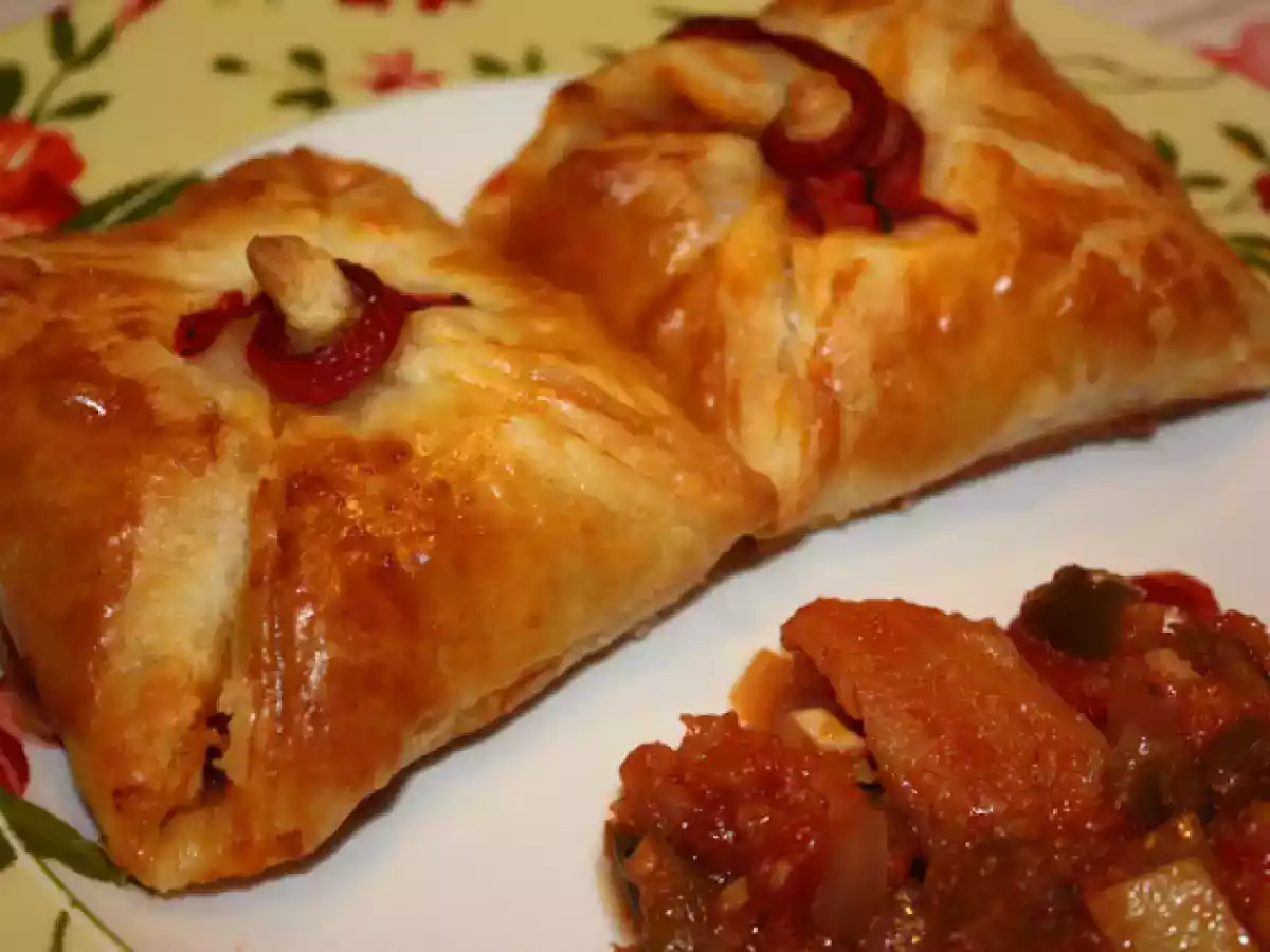 Hojaldres de bacalao al ajoarriero