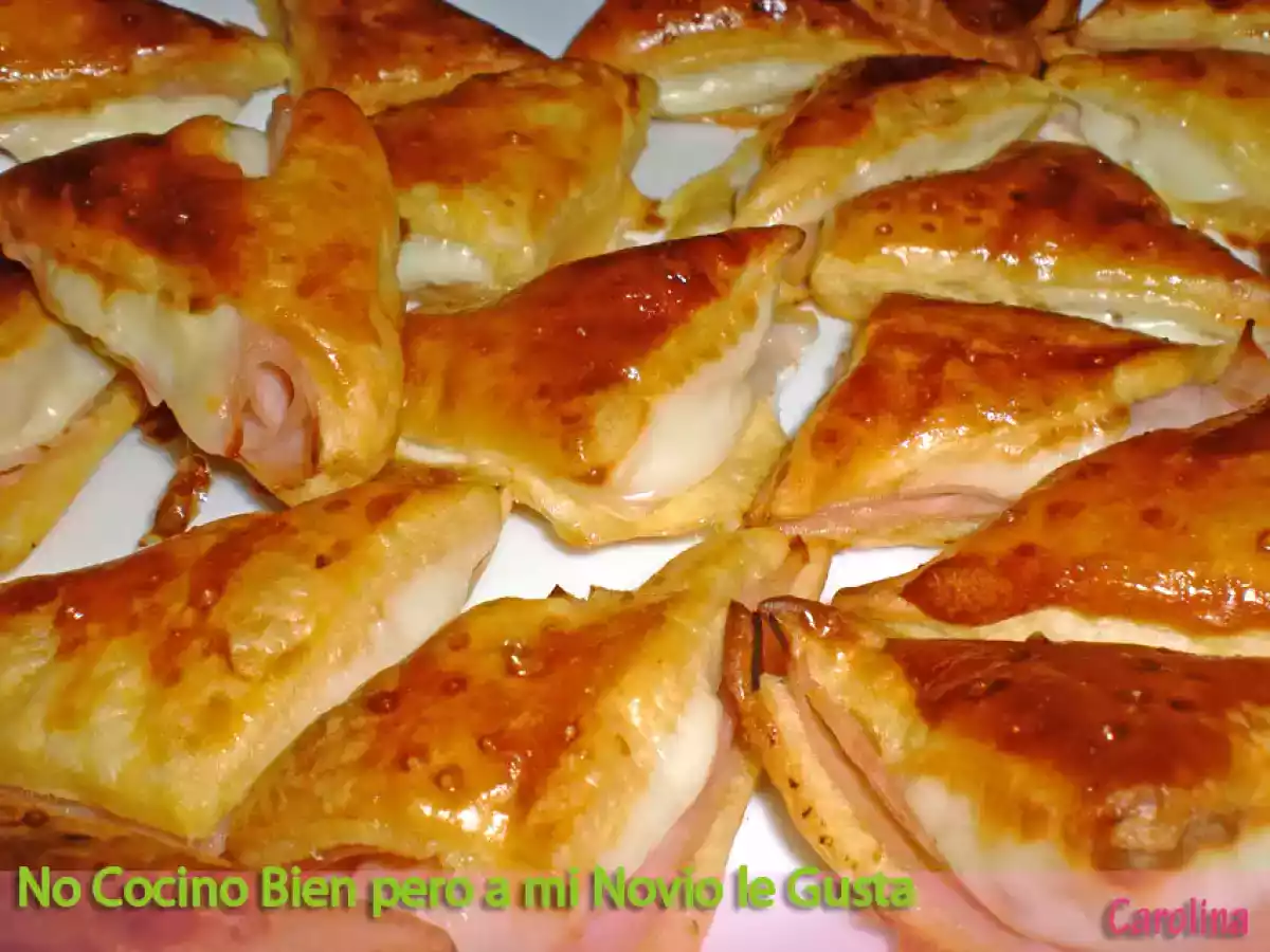 Hojaldres de Jamón y Queso