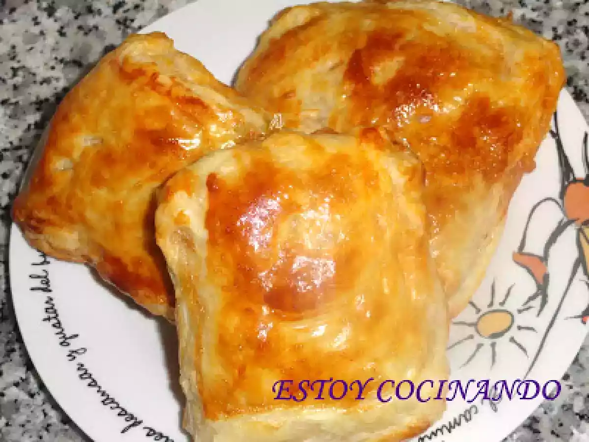 Hojaldres de puerro y jamón - foto 3