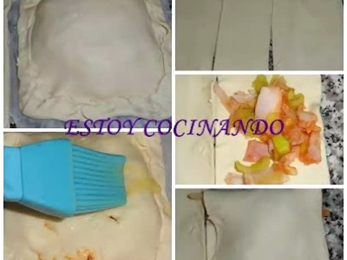 Hojaldres de puerro y jamón - foto 5