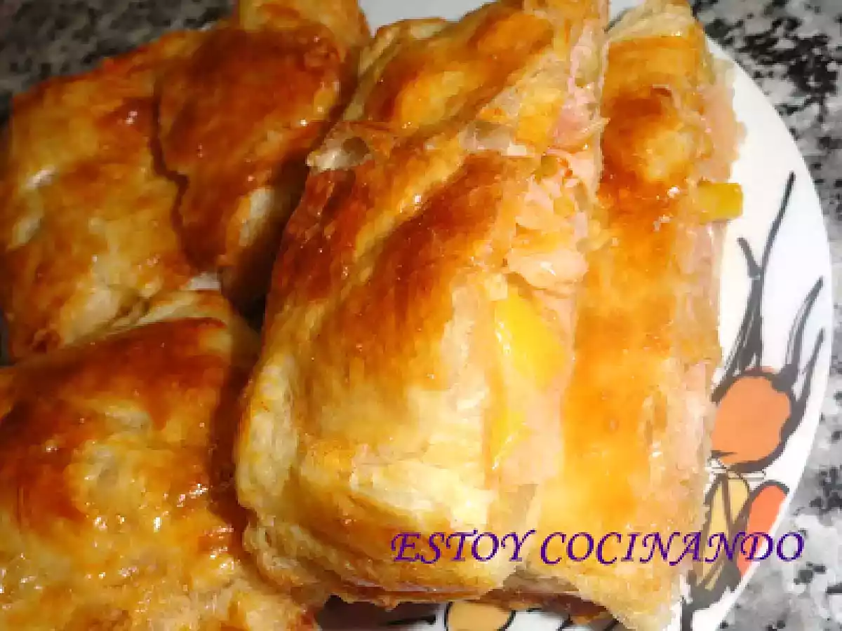 Hojaldres de puerro y jamón - foto 7