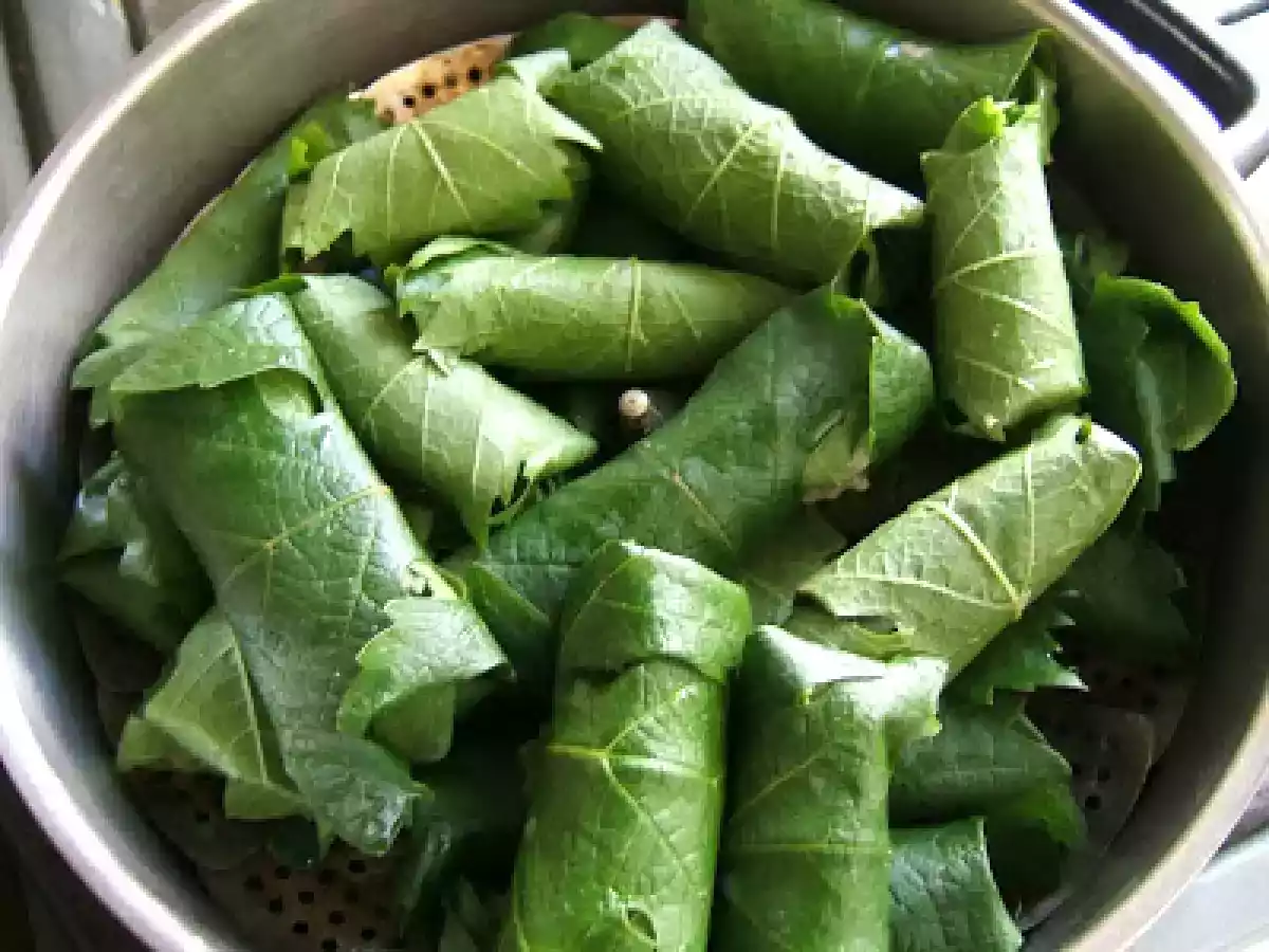HOJAS DE PARRA RELLENAS - STUFFED GRAPE VINE LEAVES (DOLMAS) - foto 3