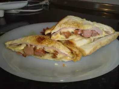Hot dog sandwich.