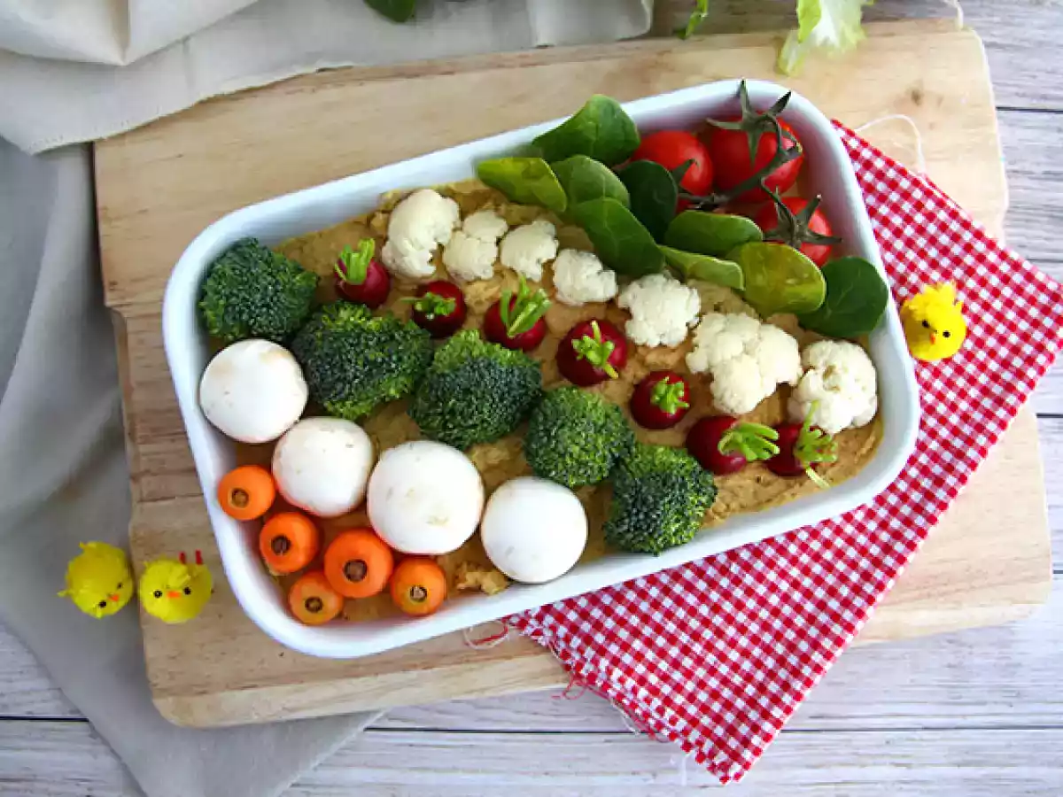 Huerto de pascua (hummus con verduras) - foto 5