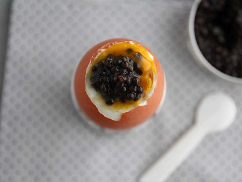 Huevo pasado por agua con caviar - foto 2