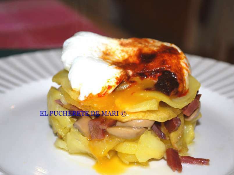 Huevo poché con pimentón de la vera y patatas panaderas - foto 4