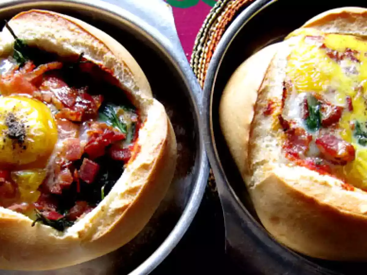 Huevos al nido gratinados - foto 2